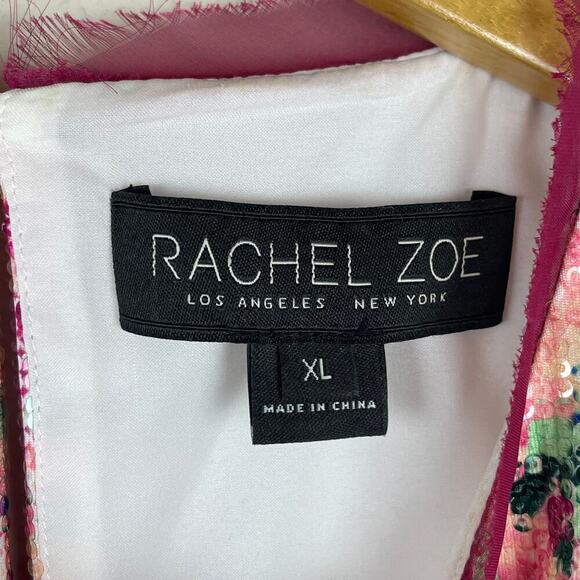 Rachel Zoe XL Sequin Sleeveless Top – Pink, Blue, Green, 100% Polyester Festival - Picture 6 of 8